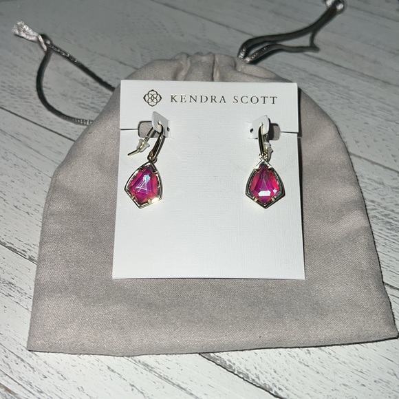 Kendra Scott Gold Cory Drop Earrings nwt - Picture 5 of 6
